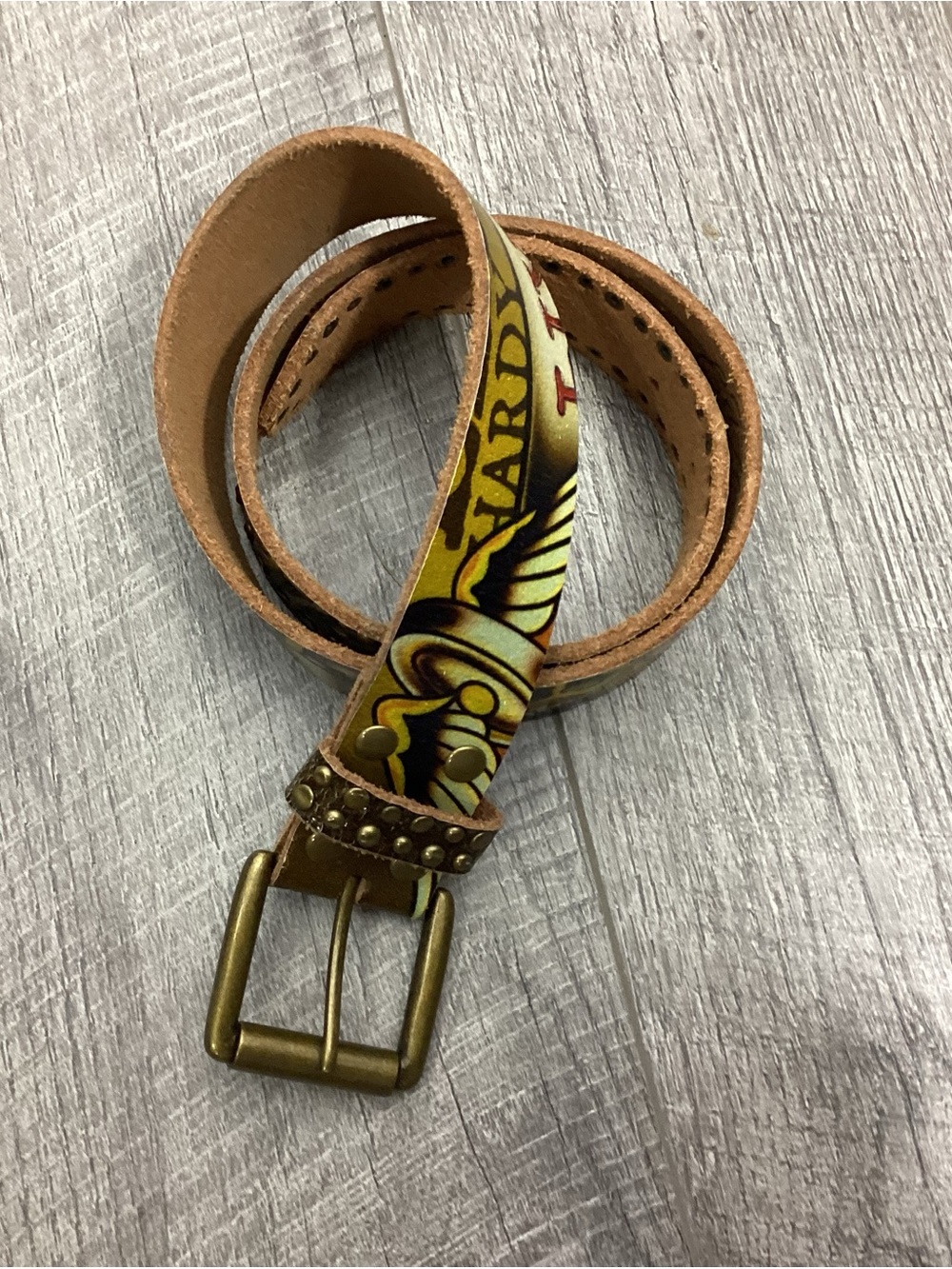 Ed Hardy Live To Ride Belt Size XS